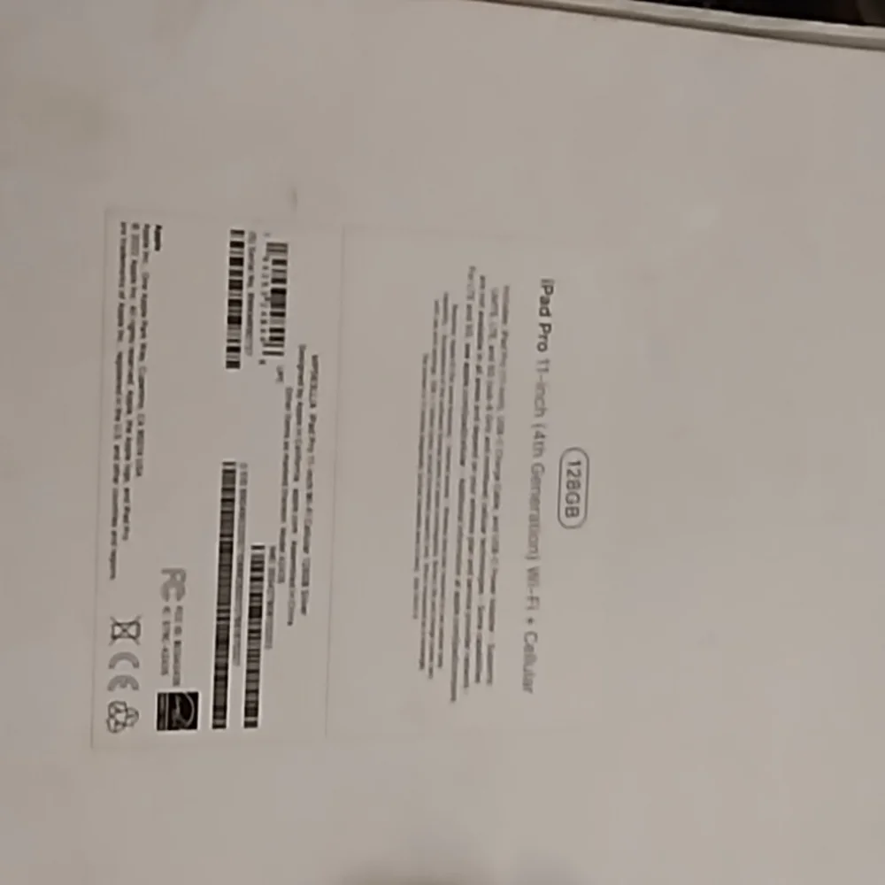Apple iPad Box with Dynamic Blue and Purple Graphics